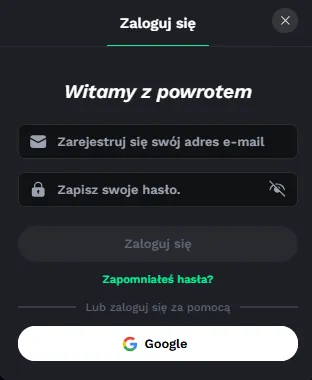 Logowanie w Betonred kasyno